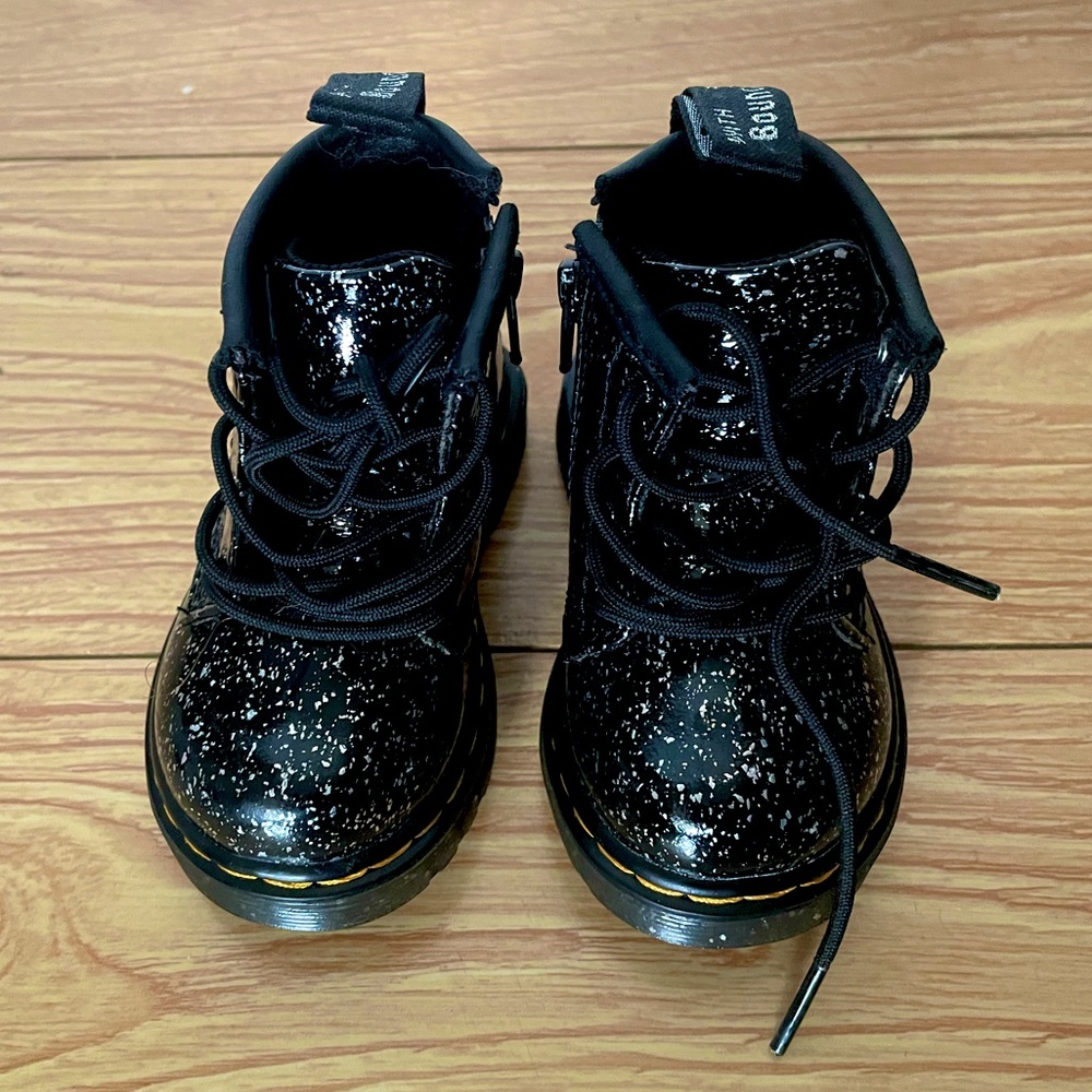 Dr Martens Infant 1460 Glitter Ankle Boots